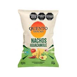 * X 82 GRAMOS * NACHOS "QUENTO" SABOR GUACAMOLE 