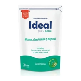 * X 50 U * TOALLITAS "IDEAL" ALOE