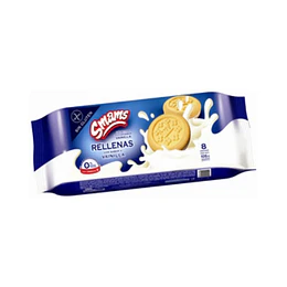 GALLETITAS RELLENAS "SMAMS" VAINILLA X 105 GRAMOS 