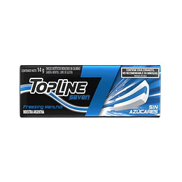 * X UNIDAD * CHICLE "SEVEN" FREEZING MENTHOL