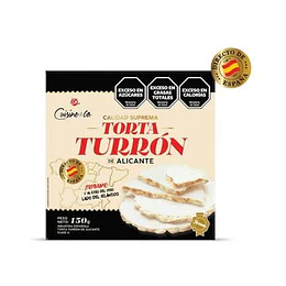TORTA DE TURRON "ALICANTE" X 150 GRAMOS 