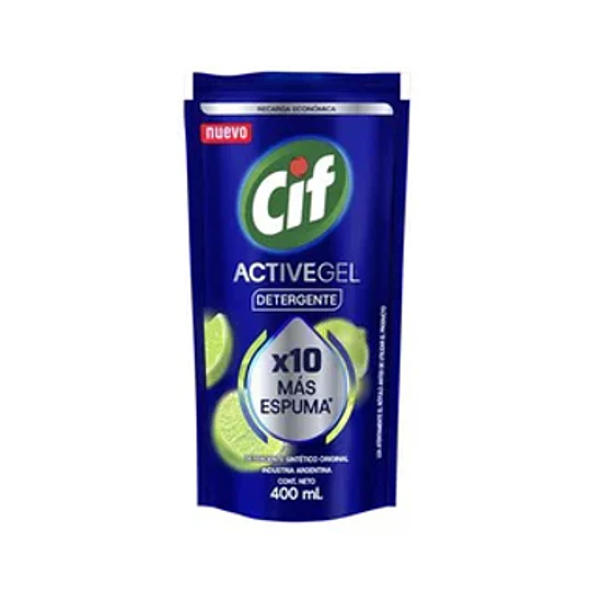 *ACTIVE GEL DOY PACK X 400 ML* LAVAVAJILLAS 