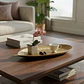 Bandeja Centro De Mesa Hoja De Madera 60 Cms - Miniatura 2