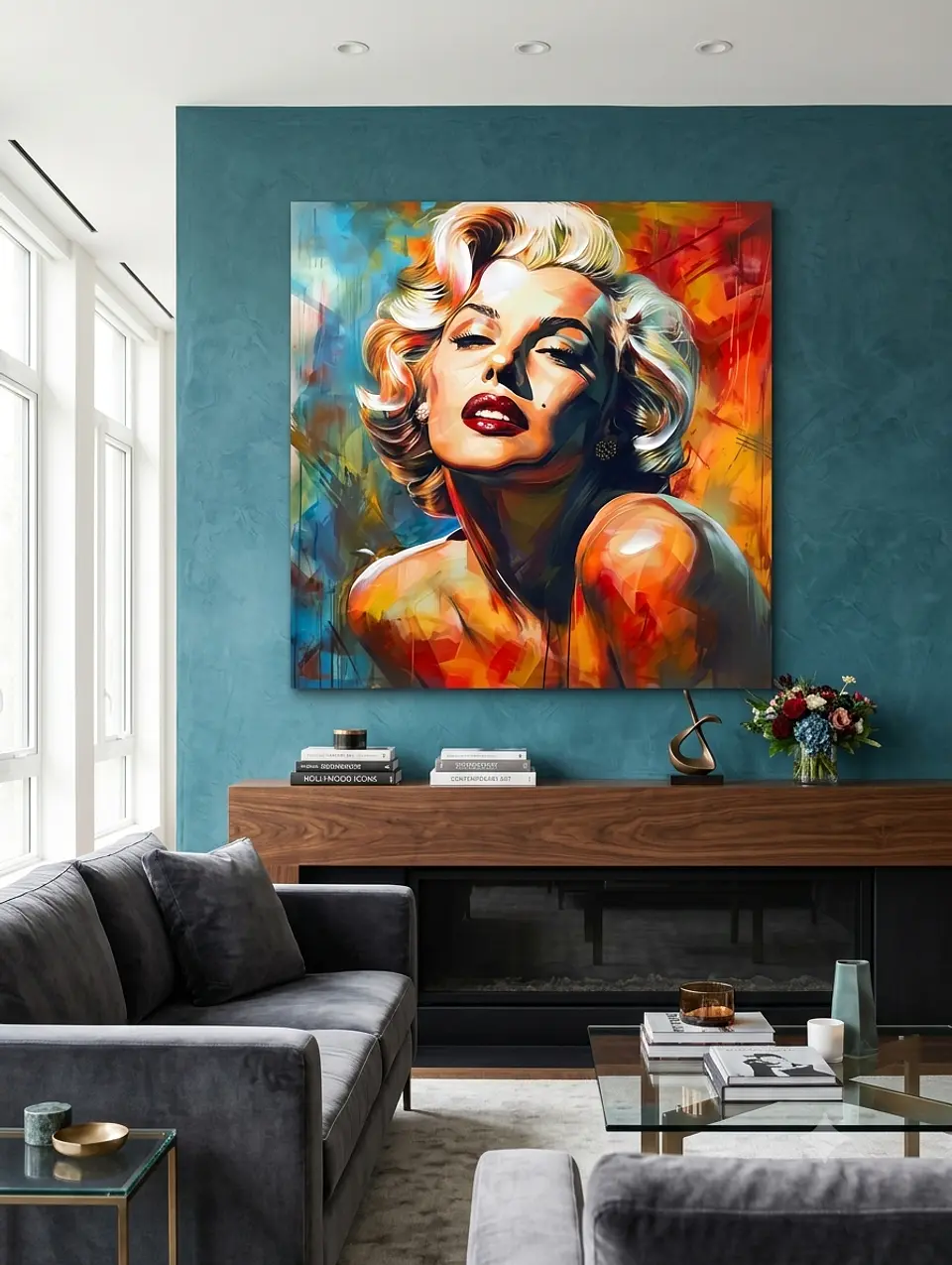 Cuadro decorativo Marilyn monroe 80x80 cm  1