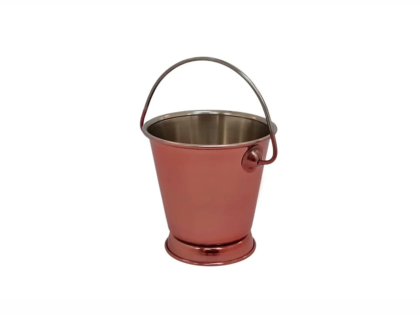 Balde De Acero Con Lacado De Cobre De 9 Cms 1