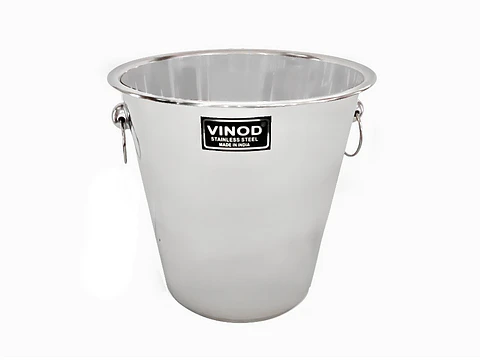 Balde Para Champagne De Acero 21x21 Cms