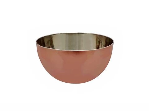 Bowl De Acero Con Lacado De Cobre De 25 Cms