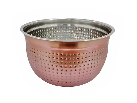 Bowl De Acero Con Lacado De Cobre De 29 Cms