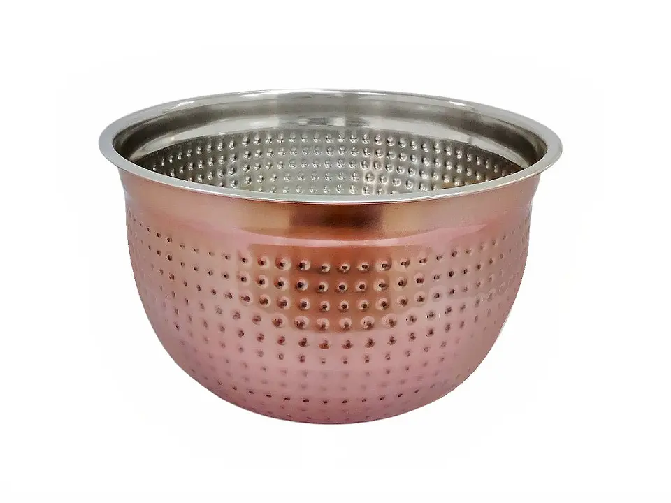 Bowl De Acero Con Lacado De Cobre De 29 Cms 1