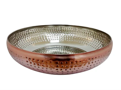 Bowl De Acero Con Lacado De Cobre De 36 Cms