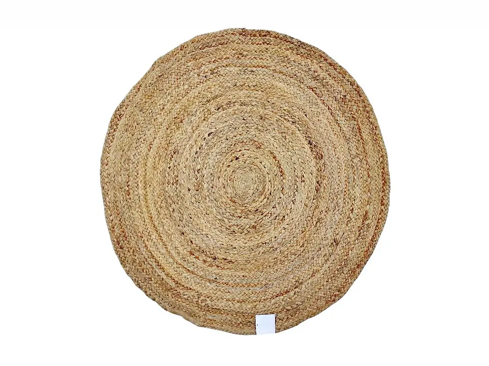 Bajada De Cama De Jute Redondo De 80cms 1