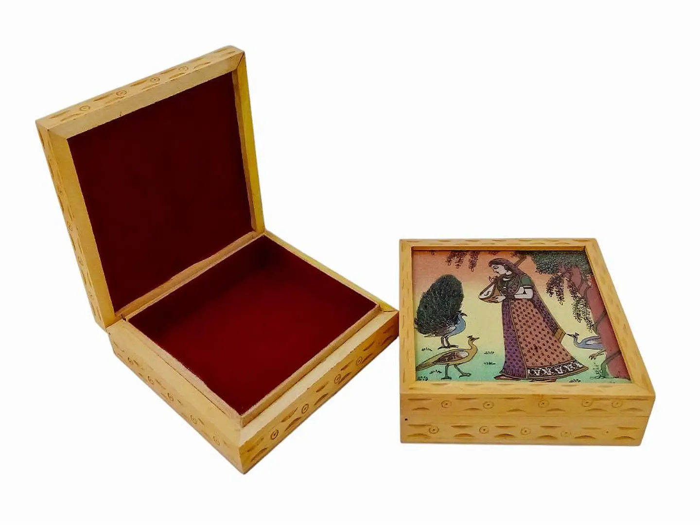 Caja Cuadrada De Madera 1