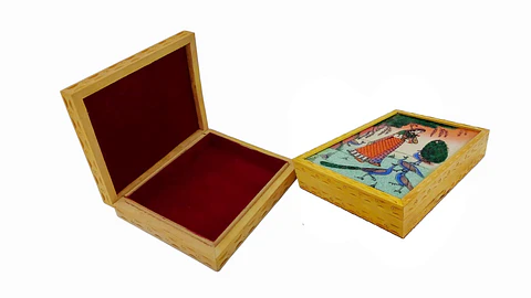 Caja Cuadrada De Madera