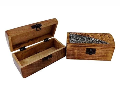 Caja De Madera Rectangular