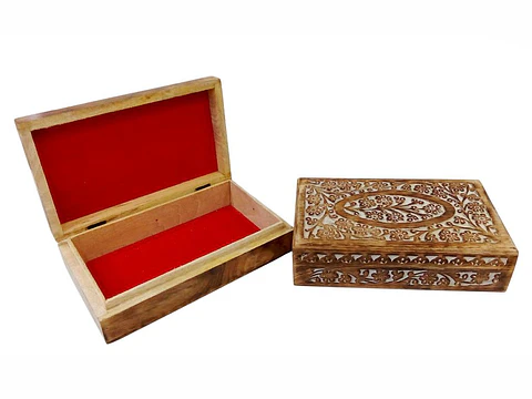 Caja De Madera Rectangular