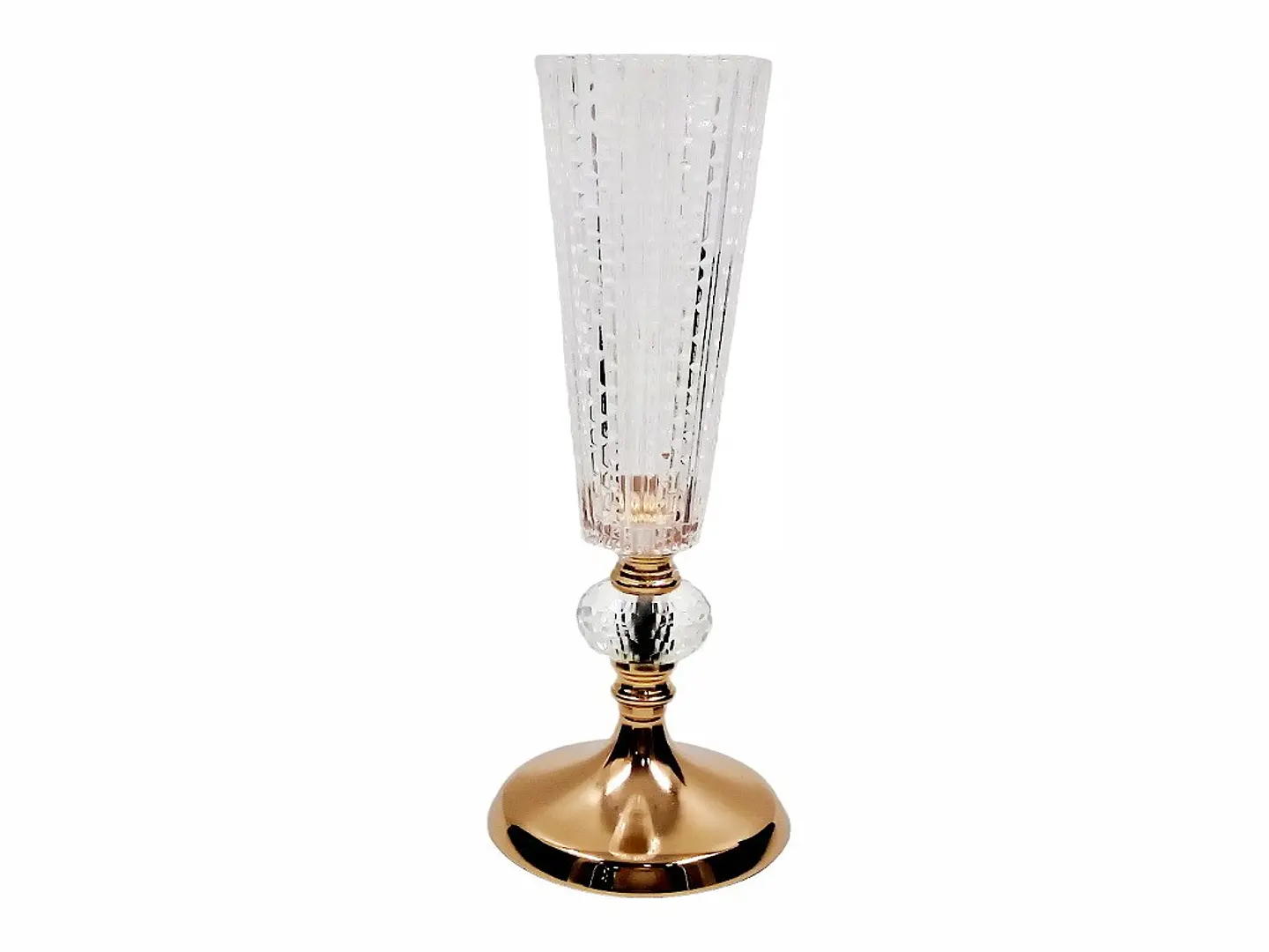 Candelabro Dorado De Vidrio 1