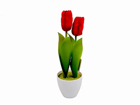 Flores Artificiales De 2 Cabezas