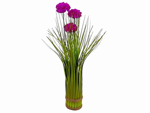 Flores Artificiales De 3 Cabezas