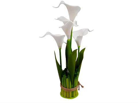 Flores Artificiales De 5 Cabezas