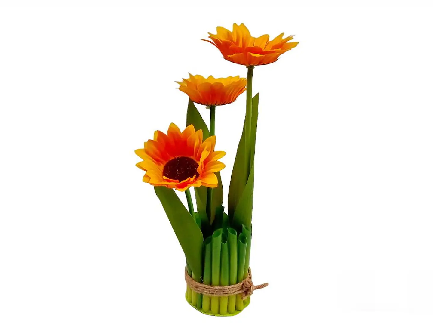 Flores Artificiales De 3 Cabezas 1