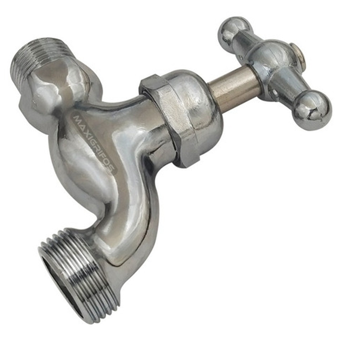 Llave Jardín O Lavadero Cromada Metálica 3