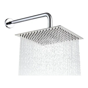 Regadera Para Ducha Metálica 25 X 25 Cuadrada Incluye Tubo