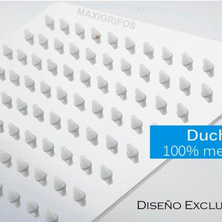 Regadera Para Ducha Metálica 25 X 25 Cuadrada Incluye Tubo 5