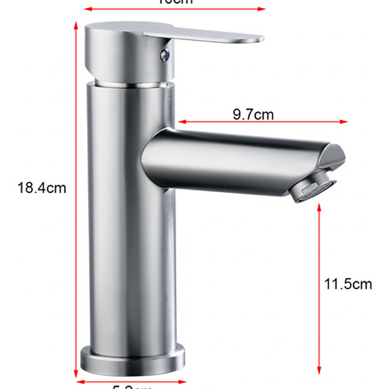 Griferia Para Lavamanos Agua Fría Y Caliente  5