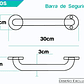 Barra De Seguridad Para Baño De 30 Cm Acero Inoxidable - Miniatura 6