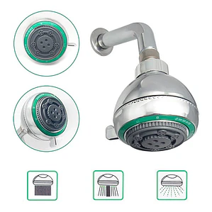 Regadera Ducha Plástica 3 Funciones De Lujo Incluye Tubo