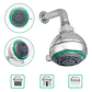 Regadera Ducha Plástica 3 Funciones De Lujo Incluye Tubo - Miniatura 1