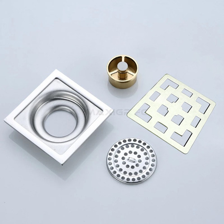 Rejilla Piso En Acero 10x10 Antiolor Y Anticucarachas  2