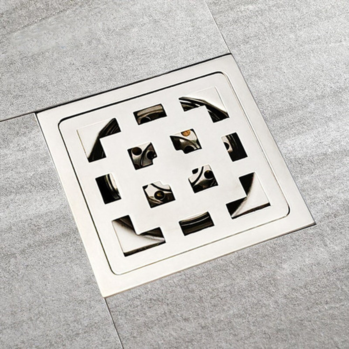 Rejilla Piso En Acero 10x10 Antiolor Y Anticucarachas  4