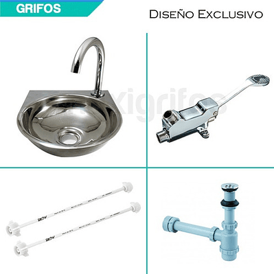 Kit Válvula O Llave Pedal Lavamanos28*31/desagüe/acoples/cue