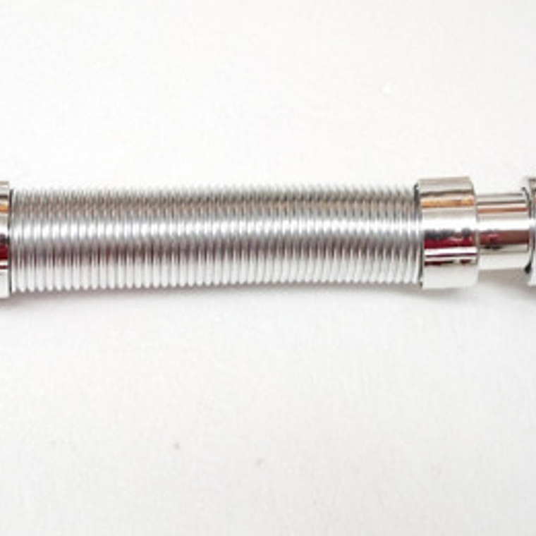 Sifón Flexible Lavaplatos Cromado Con Canastilla En Acero 4