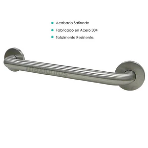 Barra De Seguridad Para Baño De 50 Cm Acero Inoxidable