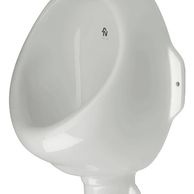 Orinal Blanco En Cerámica Moderno Sifón Oculto