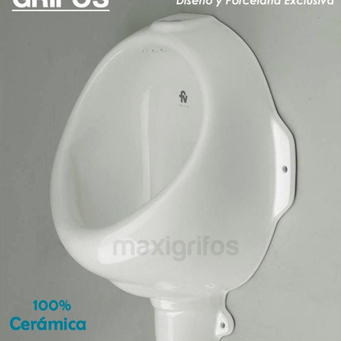 Orinal Blanco En Cerámica Moderno Sifón Oculto 2