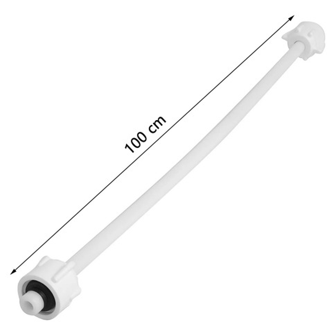 Kit Válvula Llave Pedal Metálica Con Cuello Y Acoples 100cm 5