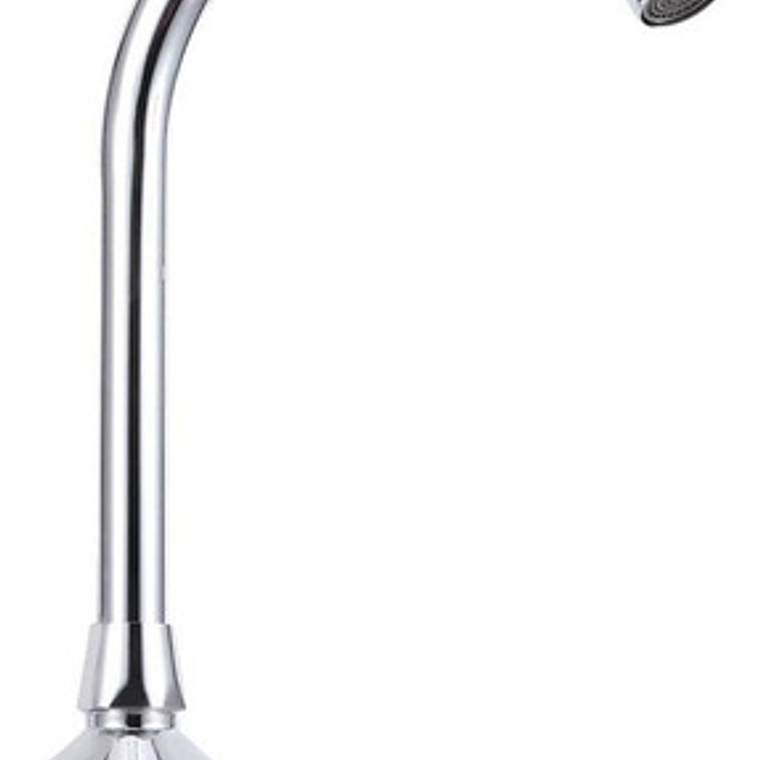 Kit Válvula Llave Pedal Metálica Con Cuello Y Acoples 100cm 7