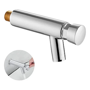 Llave Lavamanos De Push De Pared Cierre Automático