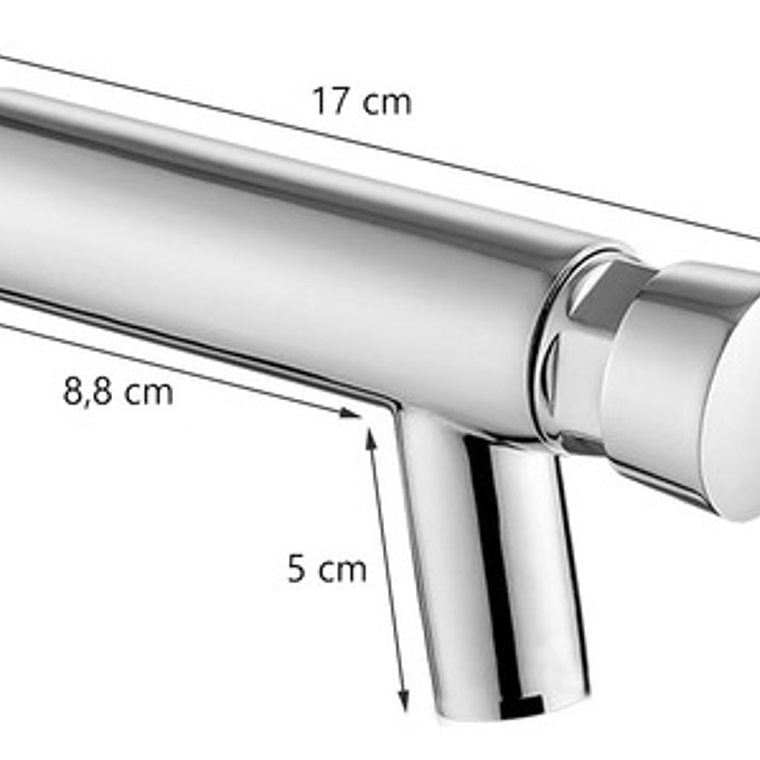 Llave Lavamanos De Push De Pared Cierre Automático 4