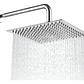 Regadera Para Ducha Metálica 20 X 20 Cuadrada Incluye Tubo - Miniatura 1