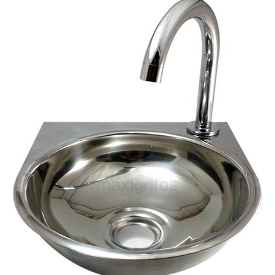 Lavamanos En Acero 24 X 27 Con Plataforma Para El Grifo 1