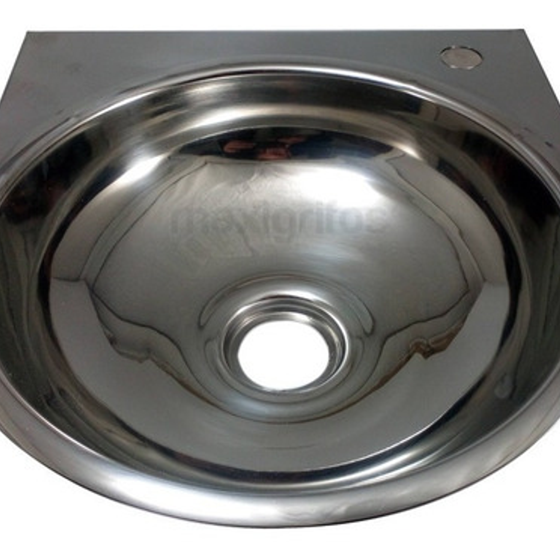 Lavamanos En Acero 24 X 27 Con Plataforma Para El Grifo 3