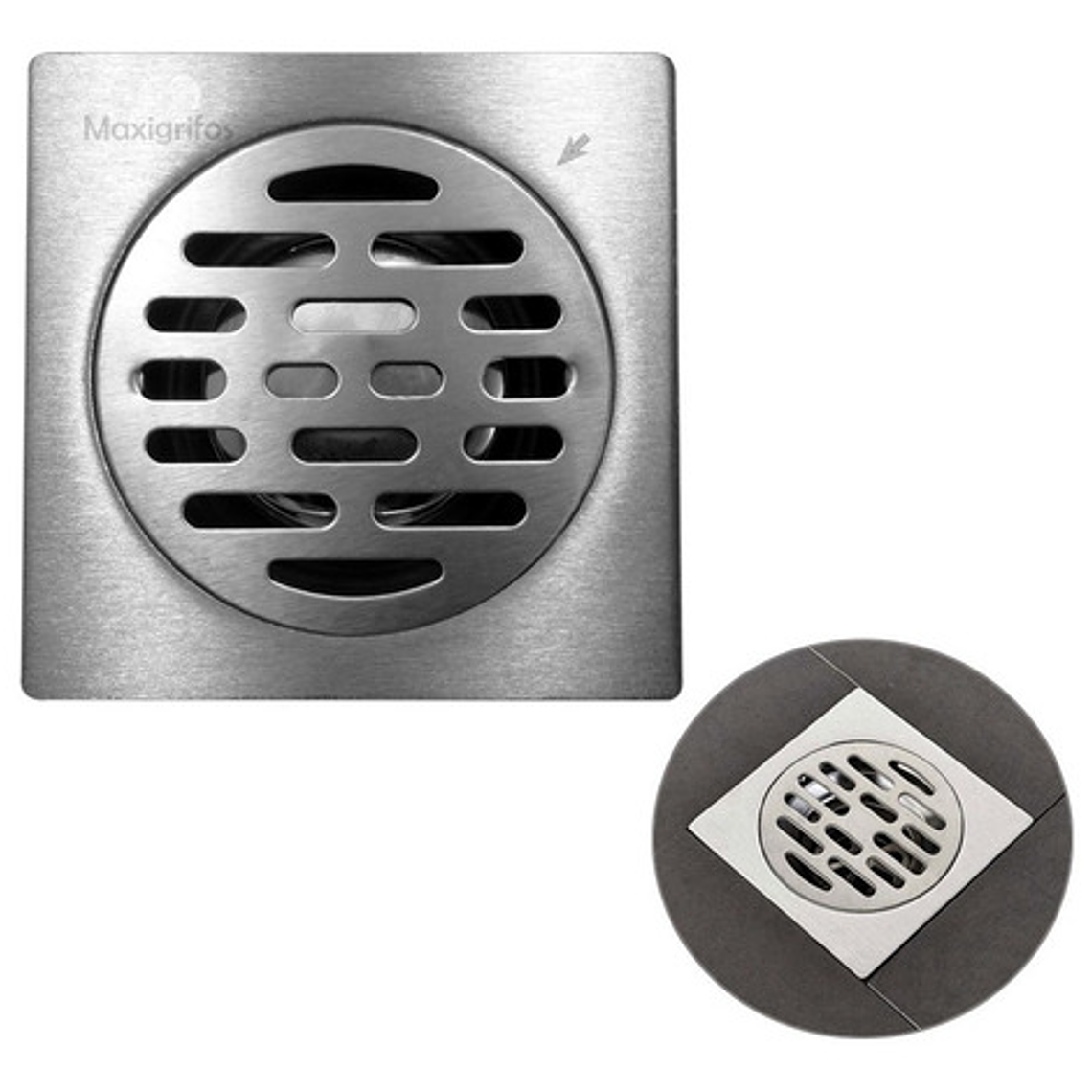 Rejilla Piso En Acero 10x10 Antiolor Y Anticucarachas Ranura 1