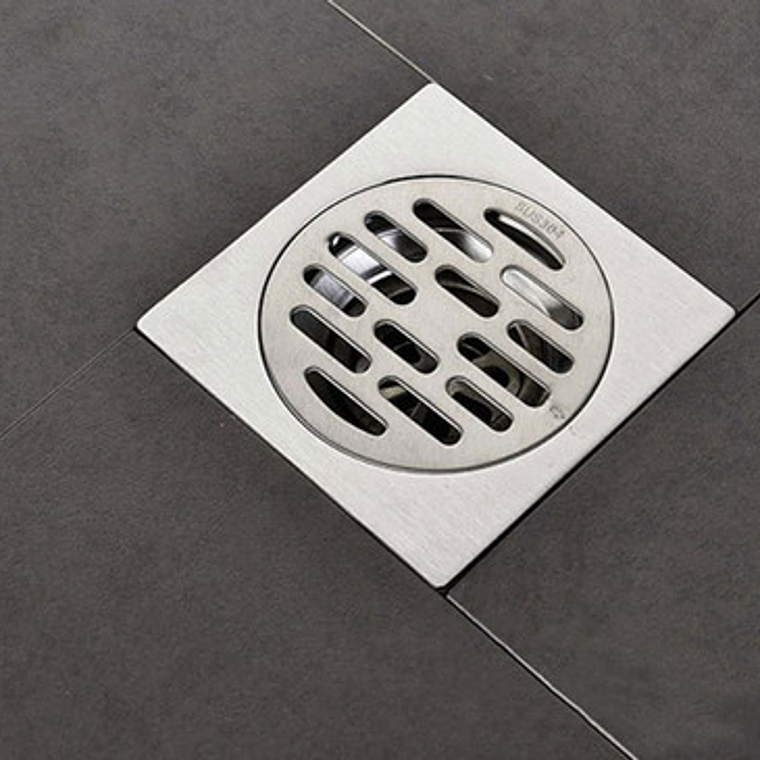 Rejilla Piso En Acero 10x10 Antiolor Y Anticucarachas Ranura 3