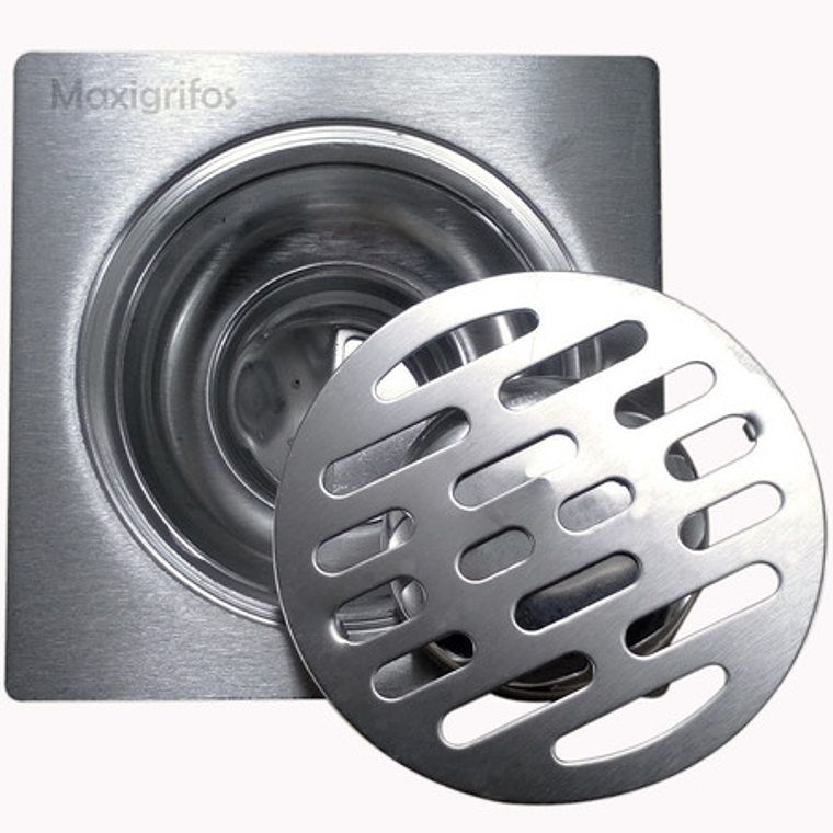 Rejilla Piso En Acero 10x10 Antiolor Y Anticucarachas Ranura 5