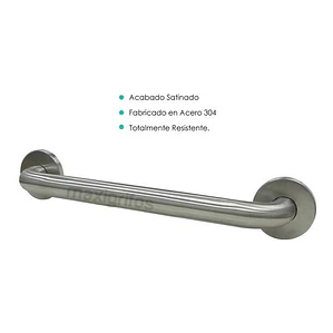Barra De Seguridad Para Baño De 40 Cm Acero Inoxidable