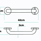 Barra De Seguridad Para Baño De 40 Cm Acero Inoxidable - Miniatura 5